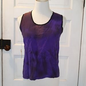 New tie dye 100% pure silk blouse sz 4